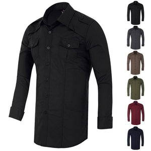 Mens Luxury Stylish Dress Shirts Slim Fit Casual Shirt Long Sleeve T-Shirts Tops