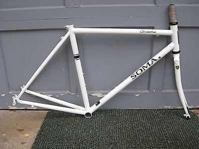 Soma Smoothie Road Frame Fork Headset 54cm White