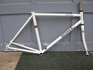 Soma Smoothie Road Frame Fork Headset 54cm White